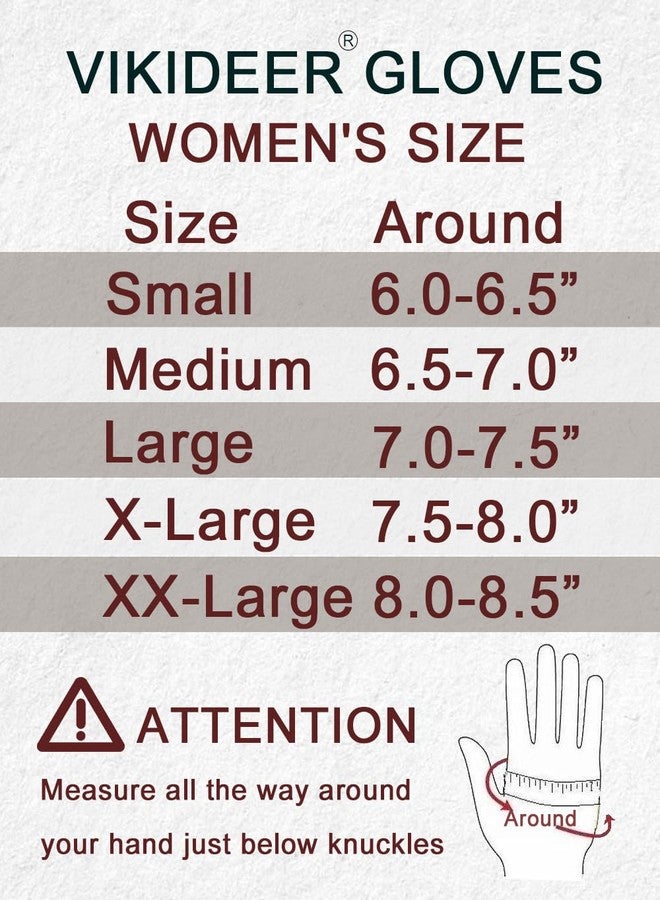 VIKIDEER Super Warm Fur Lined Leather Gloves for Women Winter Gloves Touchscreen Texting Driving Black Large - Image 5